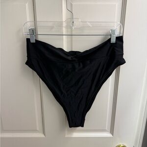 Black High-Waisted Bikini Bottom